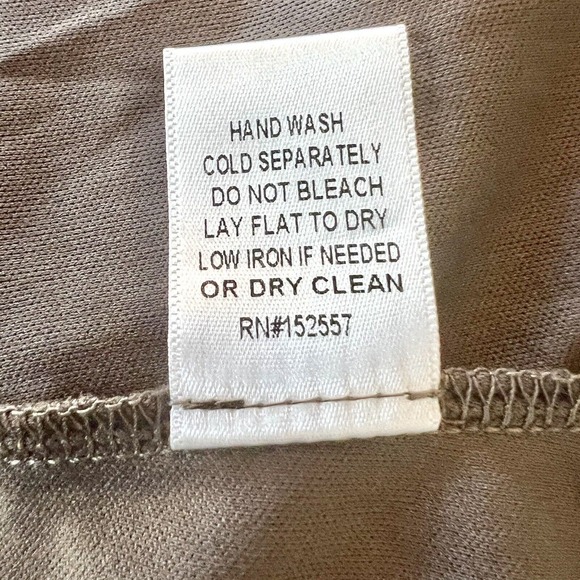 Mikarose The Charlie Large Tiered Midi Dress Brown Prairie V Neck Cottagecore - Picture 16 of 16